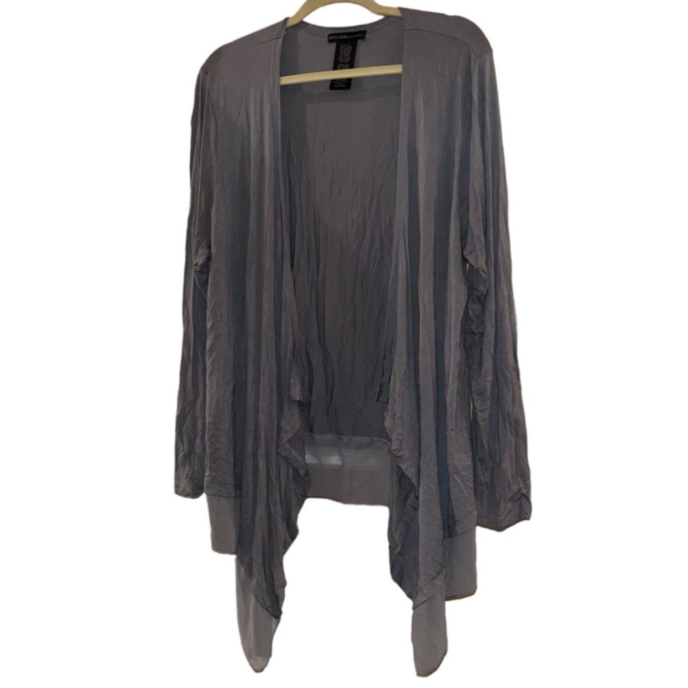 Design History Gray Cardigan Sweater Missy XXL